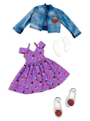 Sprinkles On Top 4-Piece Outfit - Denim