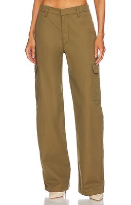 SPRWMN Baggy Low Rise Cargo Pant in Olive