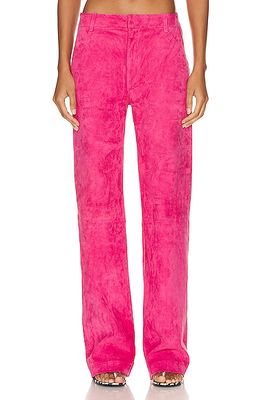 SPRWMN Baggy Low Rise Trouser In Hot Pink in Fuchsia