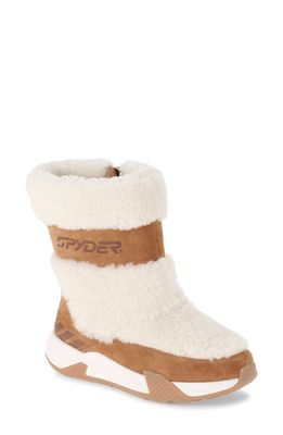Spyder Luxe Genuine Shearling Water Resistant Boot in Brown