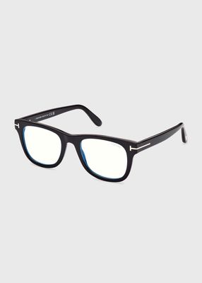 Square Blue Light-Blocking Optical Glasses