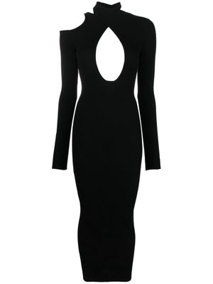 Ssheena asymmetrical cut-out maxi dress - Black