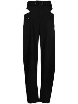Ssheena cut-out detail trousers - Black