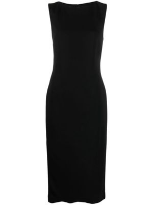 St. Agni boat-neck sleeveless lyocell dress - Black
