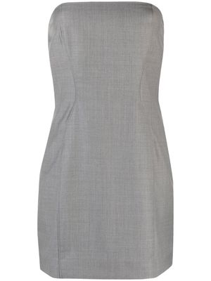 St. Agni curve seam minidress - Grey