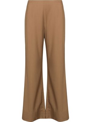 St. Agni high-waisted wide-leg trousers - Brown