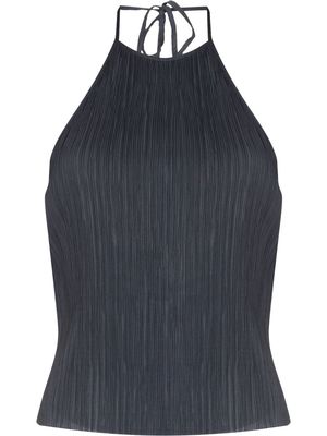 St. Agni recycled polyester halterneck top - Grey