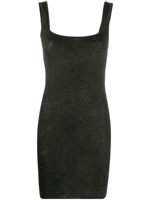 St. Agni sheer knit mini-dress - Black