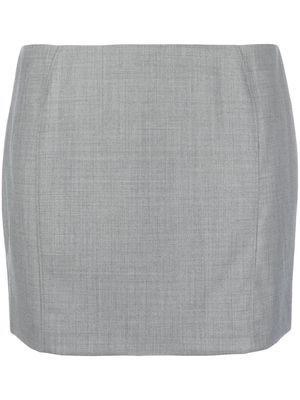 St. Agni straight-cut mini skirt - Grey