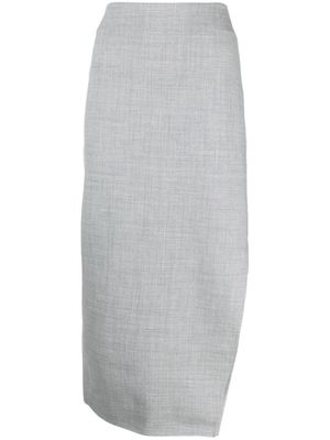 St. Agni wool-blend midi skirt - Grey