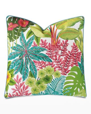 St. Barths Embroidered Accent Pillow