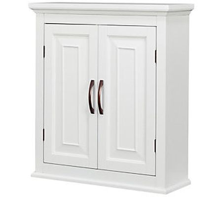 St. James Removable Wall Cabinet 2 Doors with W hite Finish
