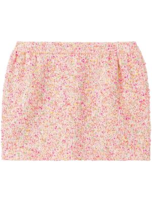 St. John Bonded Novelty tweed skirt - Pink