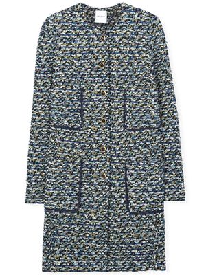 St. John boucle-tweed knit jacket - Blue