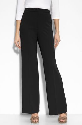 St. John Collection 'Diana' Stretch Woven Pants in Caviar