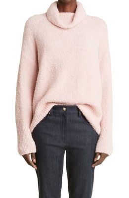 St. John Collection Oversize Alpaca Blend Sweater in Dusty Pink