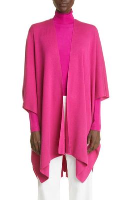 St. John Collection Wool Wrap Cardigan in Orchid