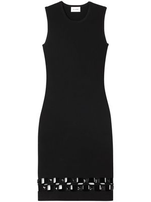 St. John cut-out round-neck midi dress - Black
