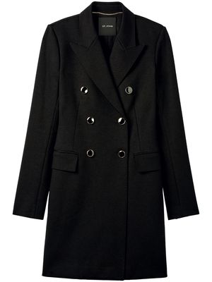 St. John double-breasted short coat - Black