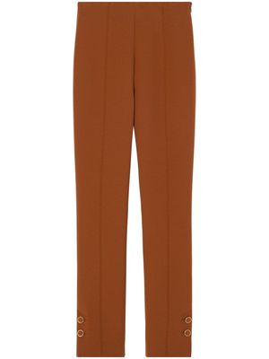 St. John high-waisted cropped trousers - Brown