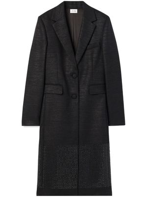 St. John metallic twill tailored coat - Black