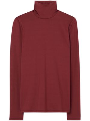 St. John roll-neck stretch-jersey top - Red