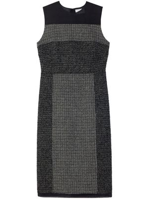 St. John round-neck tweed dress - Grey