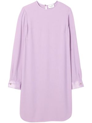 St. John satin-back crepe minidress - Purple