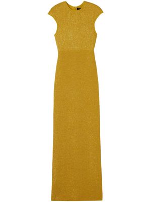 St. John sequin-embellished maxi dress - Yellow