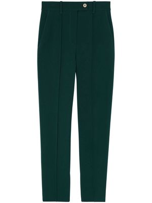 St. John stretch-cady tapered trousers - Green