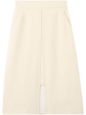 St. John stretch-crepe midi skirt - Neutrals
