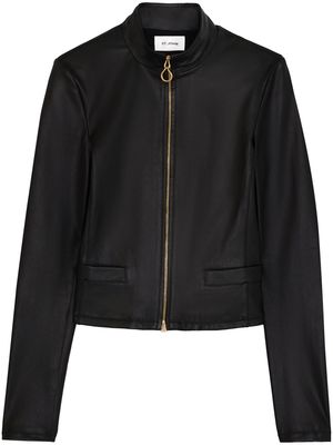 St. John stretch leather jacket - Black