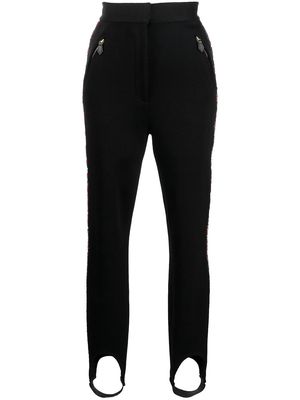 St. John technical twill high-waisted trousers - Black