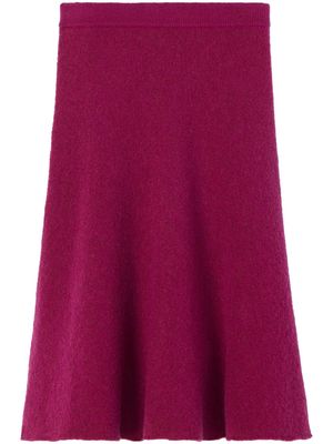 St. John wool-blend midi skirt - Pink