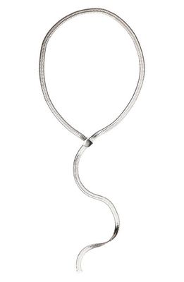 st. Moran Celine Lariat Necklace in Silver 