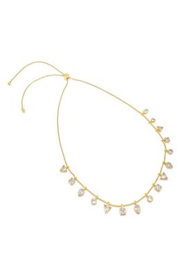 st. Moran Hans Bolo White Topaz Charm Necklace in Yellow