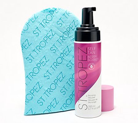 St. Tropez Berry Sorbet Self-Tanning Mousse and Mitt