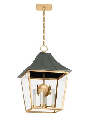 Staatsburg Lantern - Vintage Gold Leaf Graphite