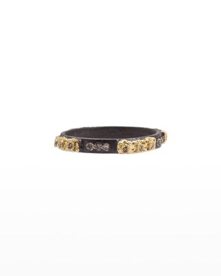 Stackable Ring with Champagne Diamonds