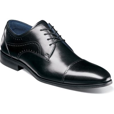 Stacy Adams Bryant Cap Toe Oxford in Black