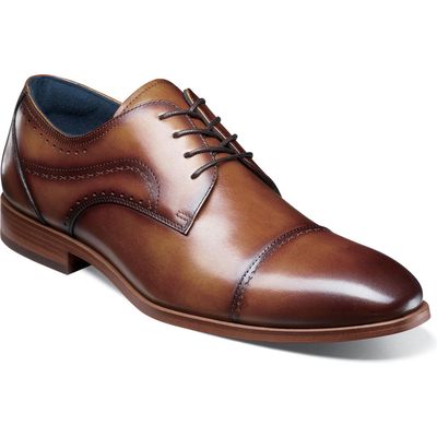 Stacy Adams Bryant Cap Toe Oxford in Tan 