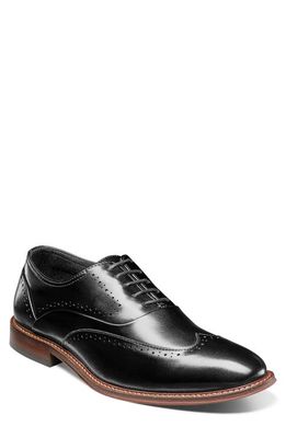 Stacy Adams MacArthur Wing Oxford in Black Smooth