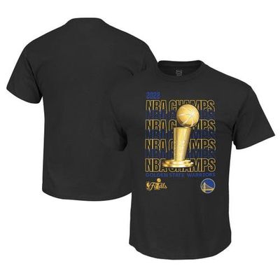 Stadium Essentials Men's Black Golden State Warriors 2022 NBA Finals Champions Repeat T-Shirt