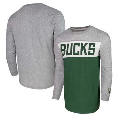 Stadium Essentials Unisex Heather Gray Milwaukee Bucks Loge Long Sleeve T-Shirt