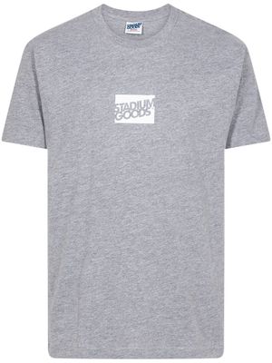 STADIUM GOODS® boxed tilt logo "Heather Grey" T-shirt