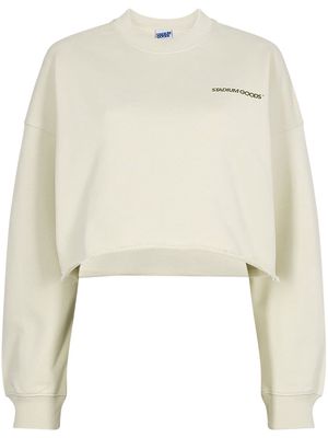 STADIUM GOODS® boxy crewneck "Celadon Tint" sweatshirt - Neutrals