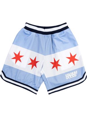 STADIUM GOODS® Chicago Flag mesh shorts - White