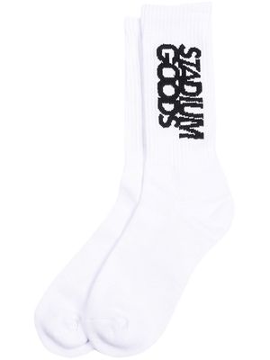 STADIUM GOODS® crew "White/Black" socks