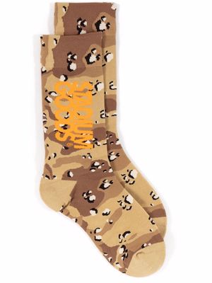 STADIUM GOODS® Desert Camo socks - Brown