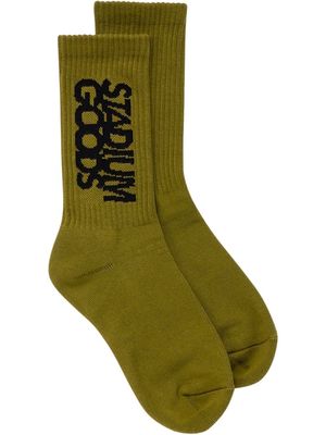 STADIUM GOODS® logo "Army Green" crew socks